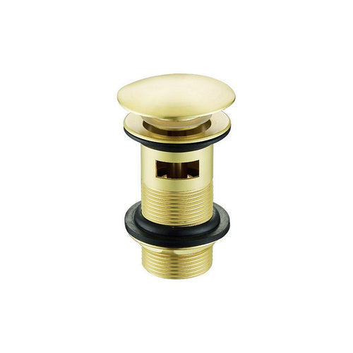 * Brushed Brass 110.5mm Click clack Slotted Waste