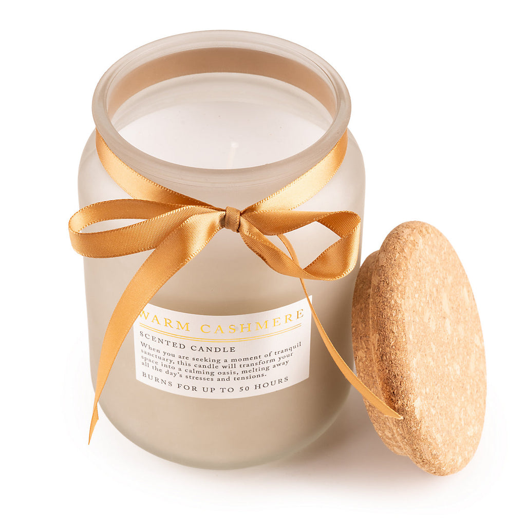 Candlelight Taupe Amber & Patchouli Scent Medium Scented candle