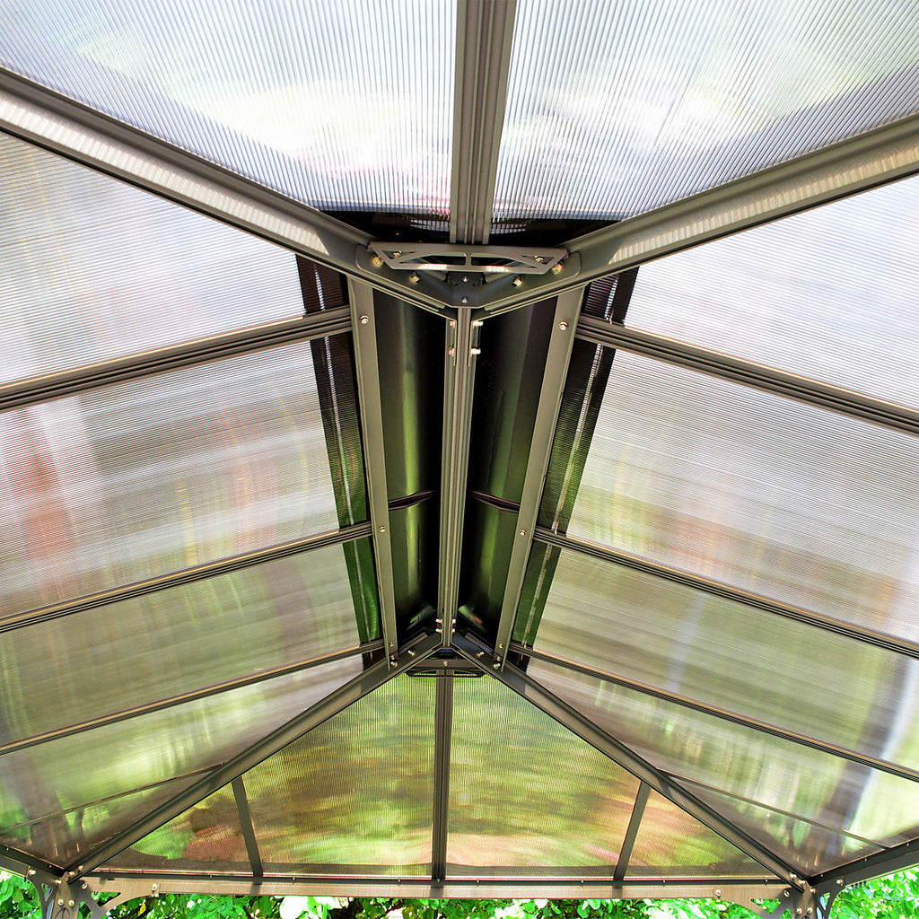Canopia by Palram Martinique Grey Rectangular Garden Gazebo, (W)4.93m (D)3.59m
