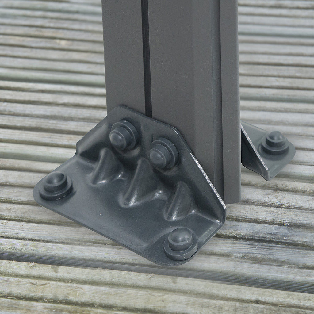 Canopia by Palram Milano Grey Rectangular Garden Gazebo, (W)4.26m (D)3.09m