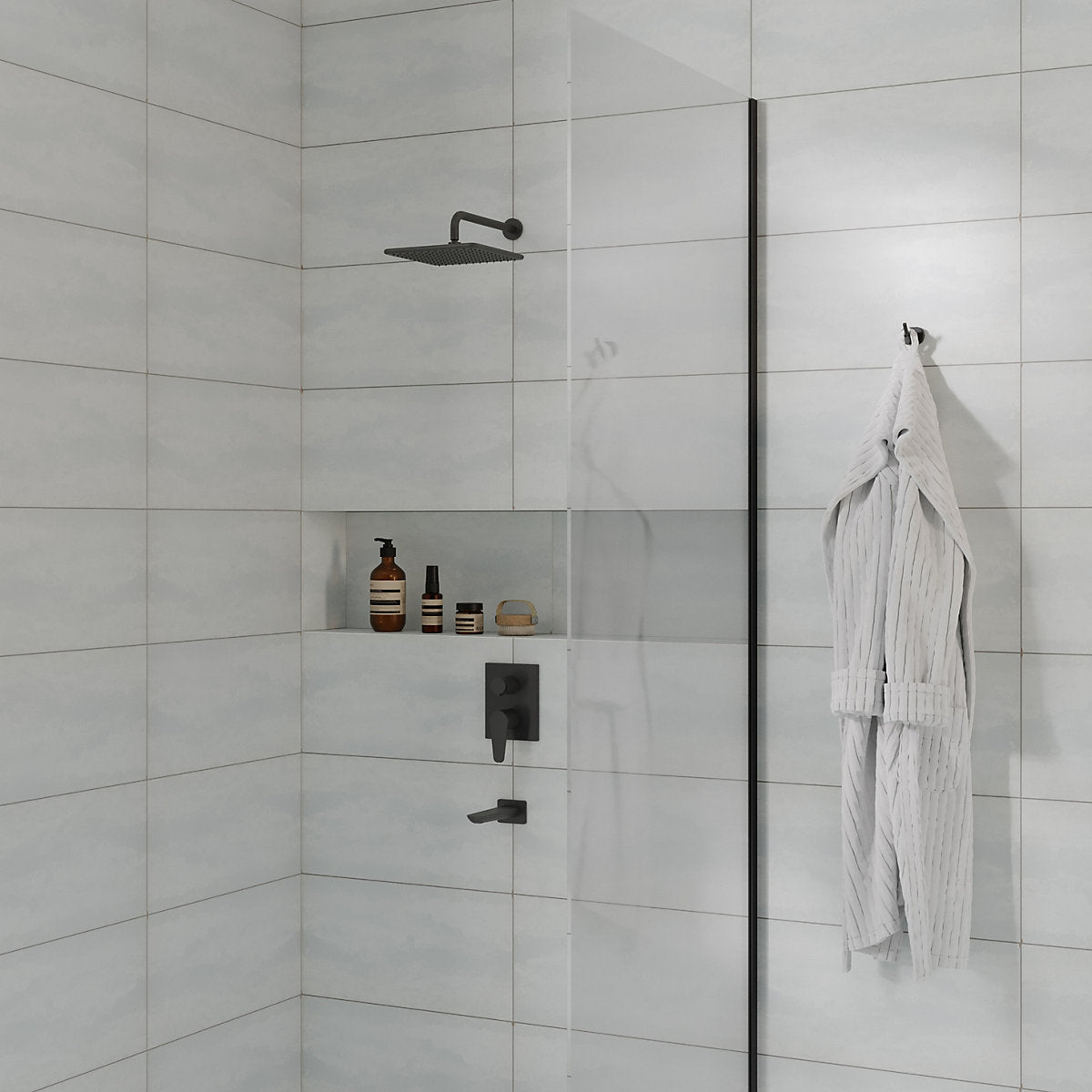 Ceramica Pearl Lustre Pearlescent White Matt Marble effect Ceramic Indoor Wall Tile Sample