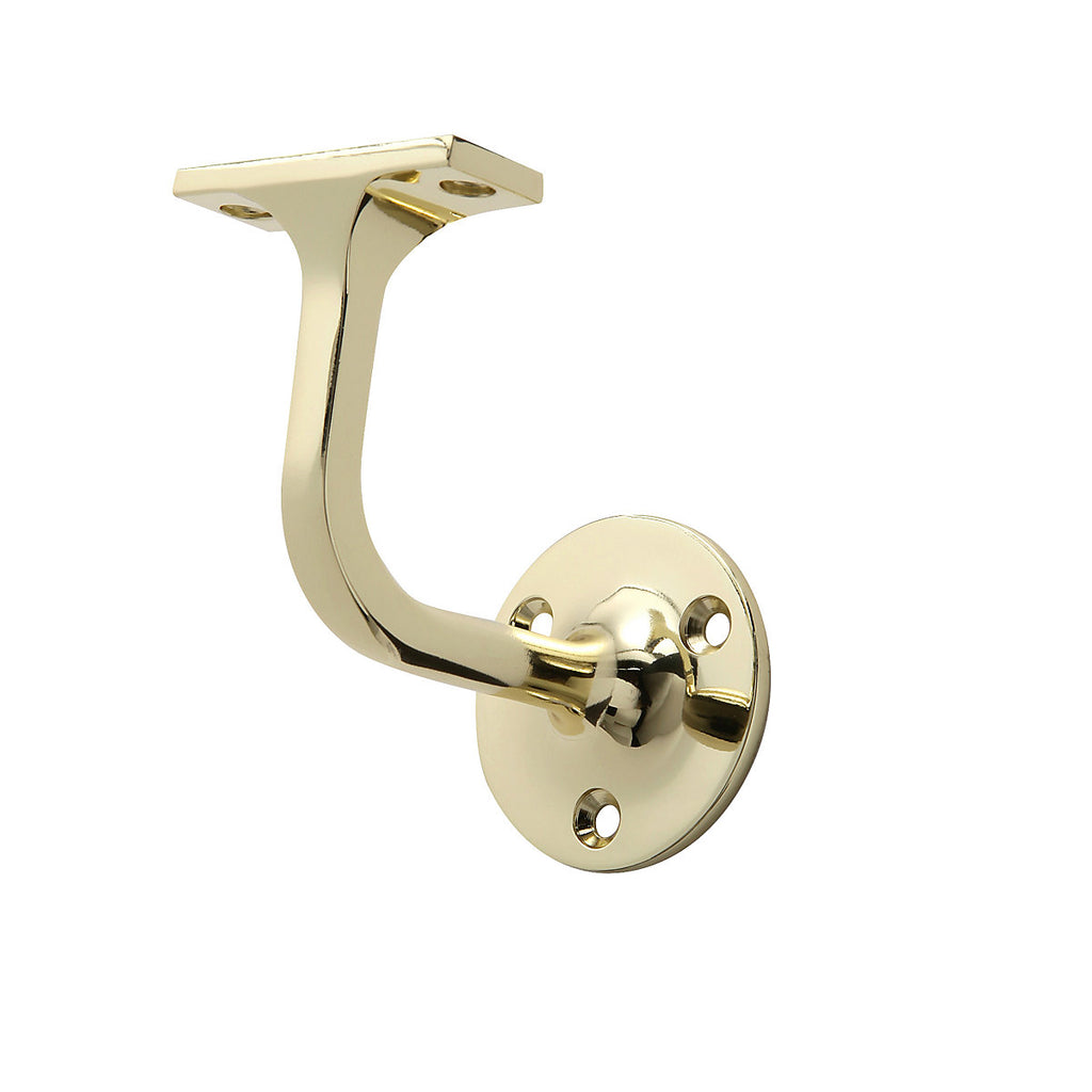 Cheshire Mouldings Polished Brass Metal Screw-in Handrail bracket (L)78mm (H)85mm (W)160mm, Pack of 5