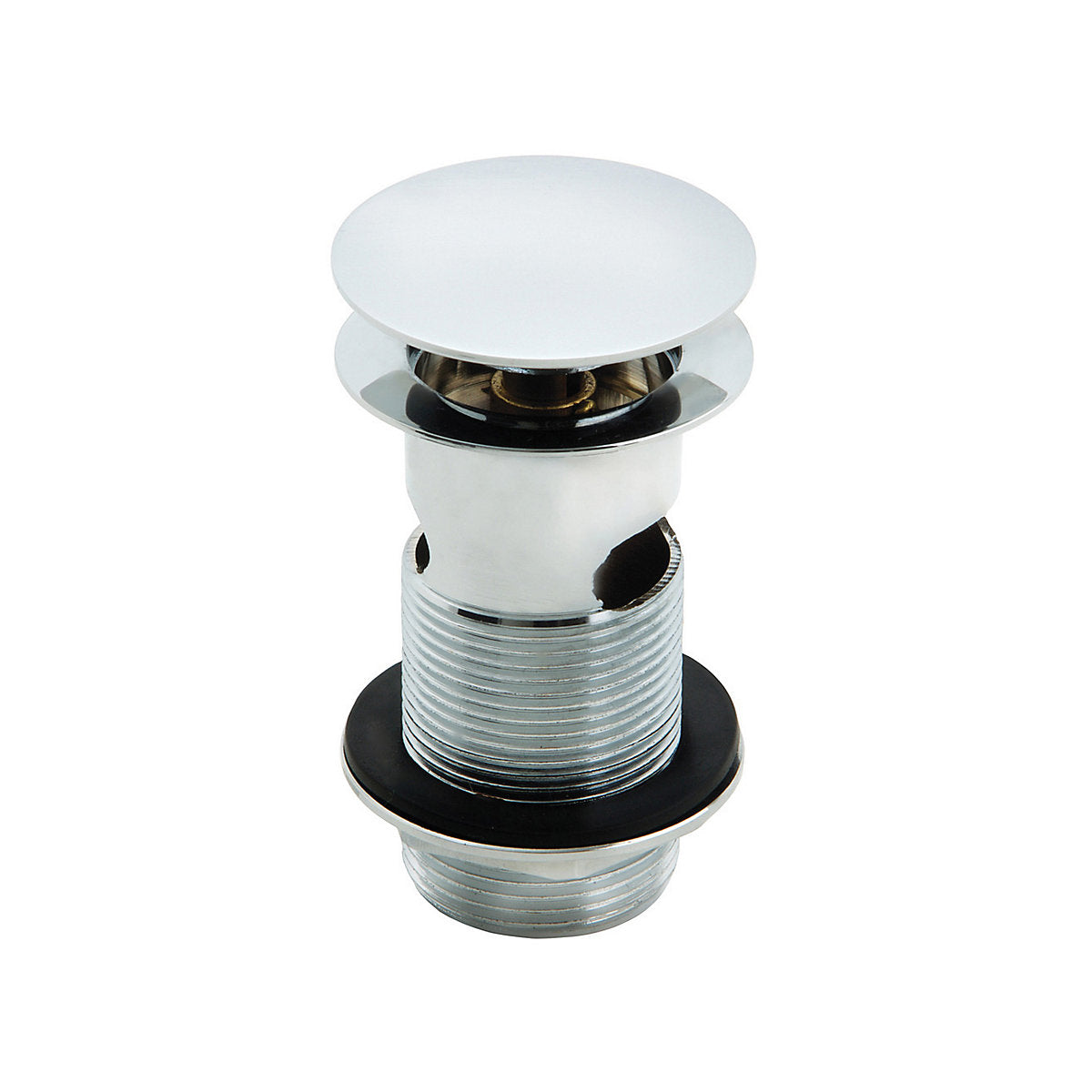 * Chrome effect Brass 110.5mm Slotted Waste (Dia)66mm