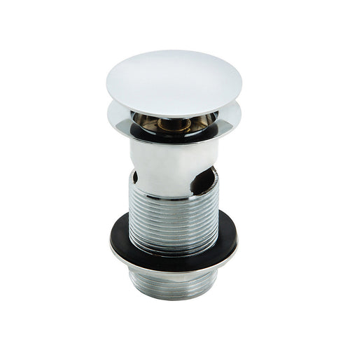 * Chrome effect Brass 110.5mm Slotted Waste (Dia)66mm