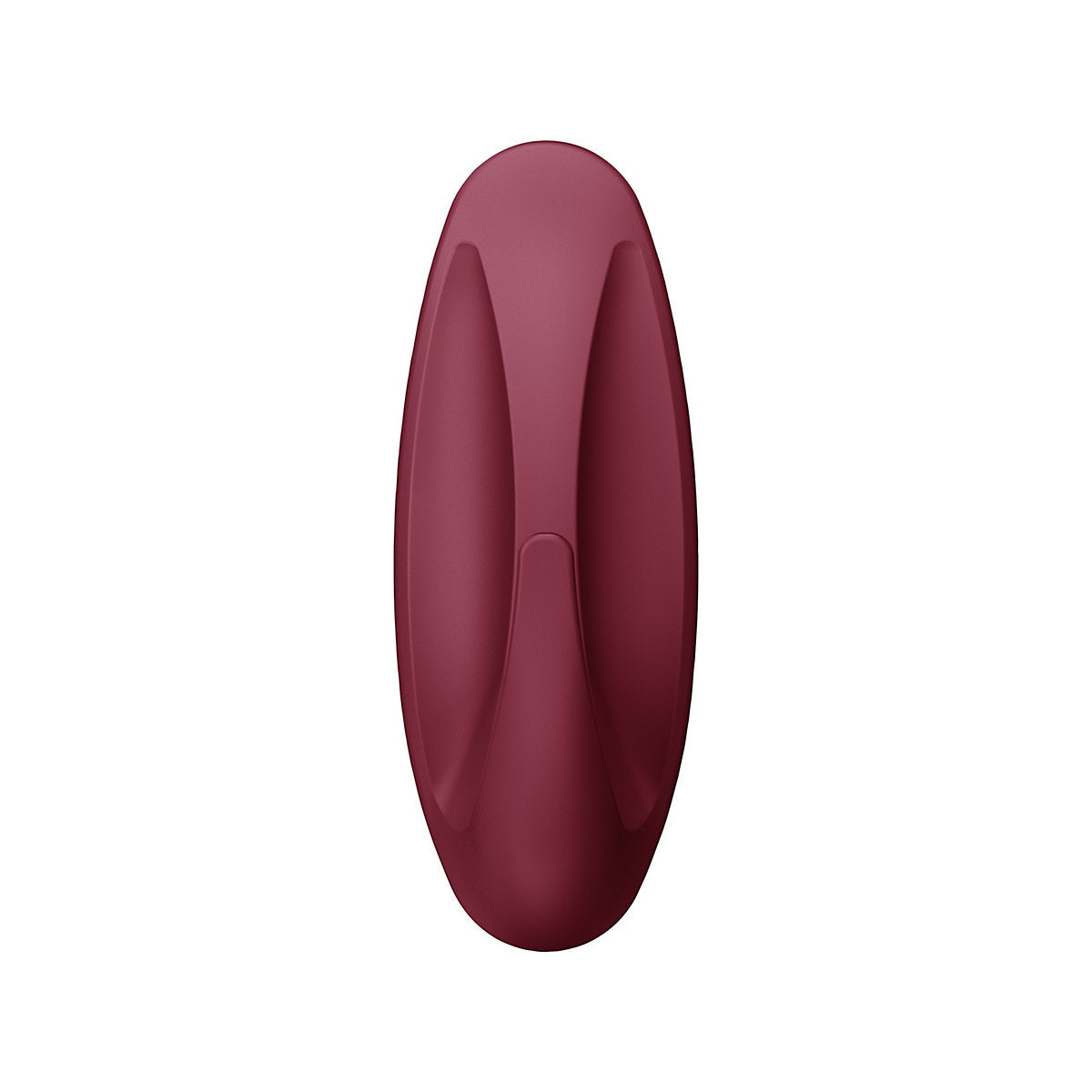 Command Black Cherry Plastic Medium Single Hook (H)80mm (W)29mm, Pack of 4