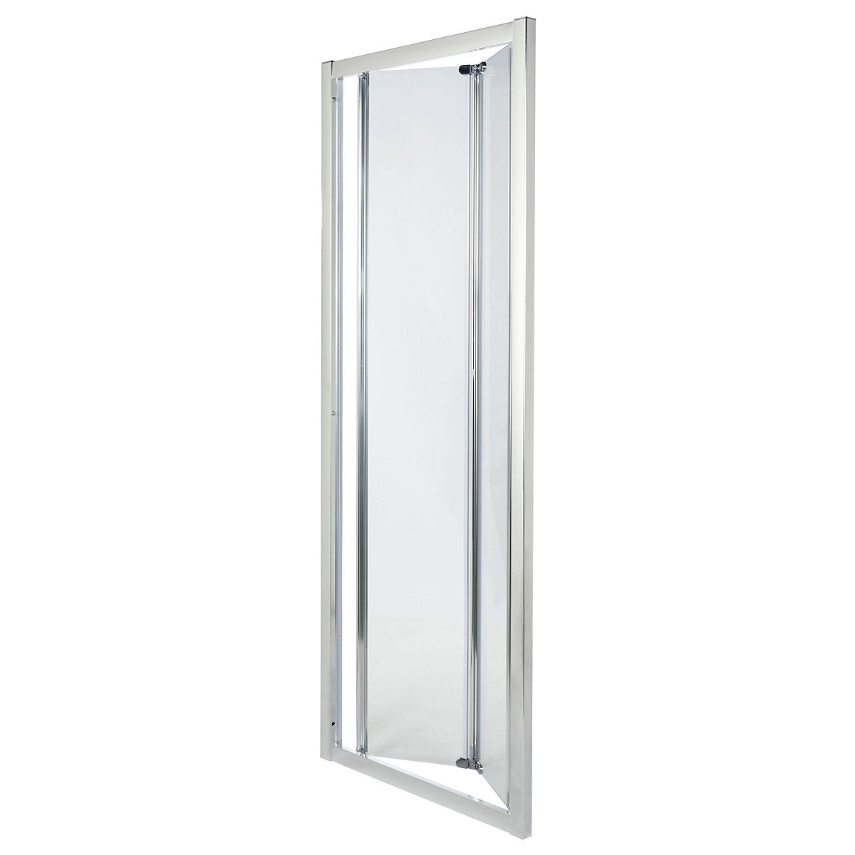Cooke & Lewis Onega Argenté Silver effect Clear Folding Shower Door (H)190cm (W)80cm