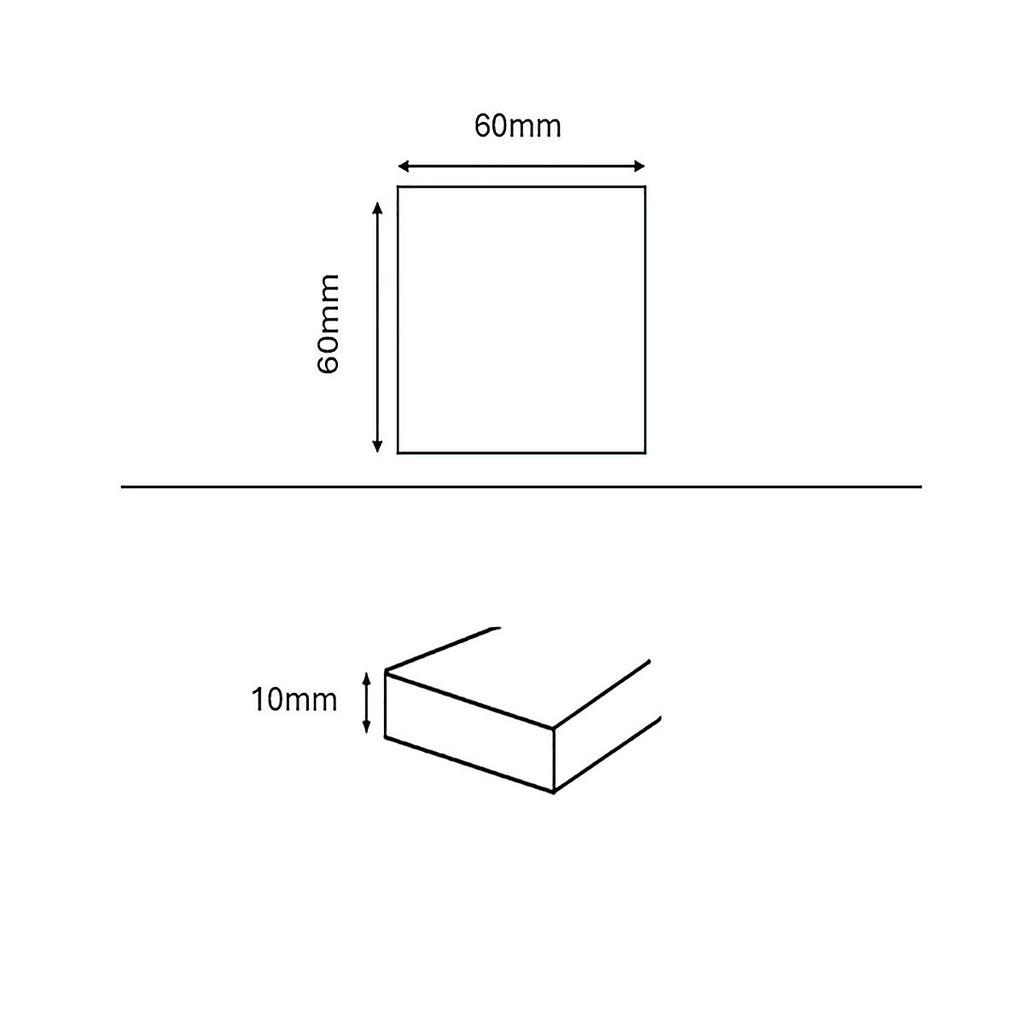 Copper Matt Metalized Concrete effect Porcelain Indoor Wall & floor Tile, Pack of 4, (L)600mm (W)600mm