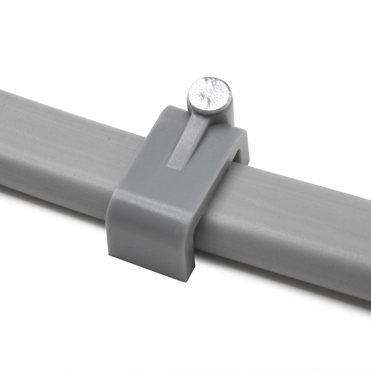 CORElectric Twin & Earth Cable Clip Grey Flat 10mm 22mm Not self-adhesive Cable clip Pack of 20