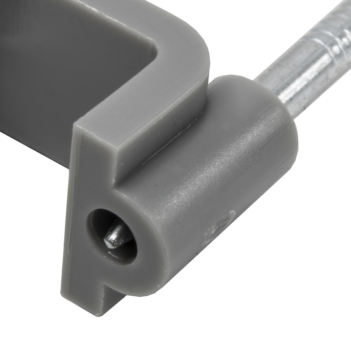 CORElectric Twin & Earth Cable Clip Grey Flat 10mm 22mm Not self-adhesive Cable clip Pack of 20