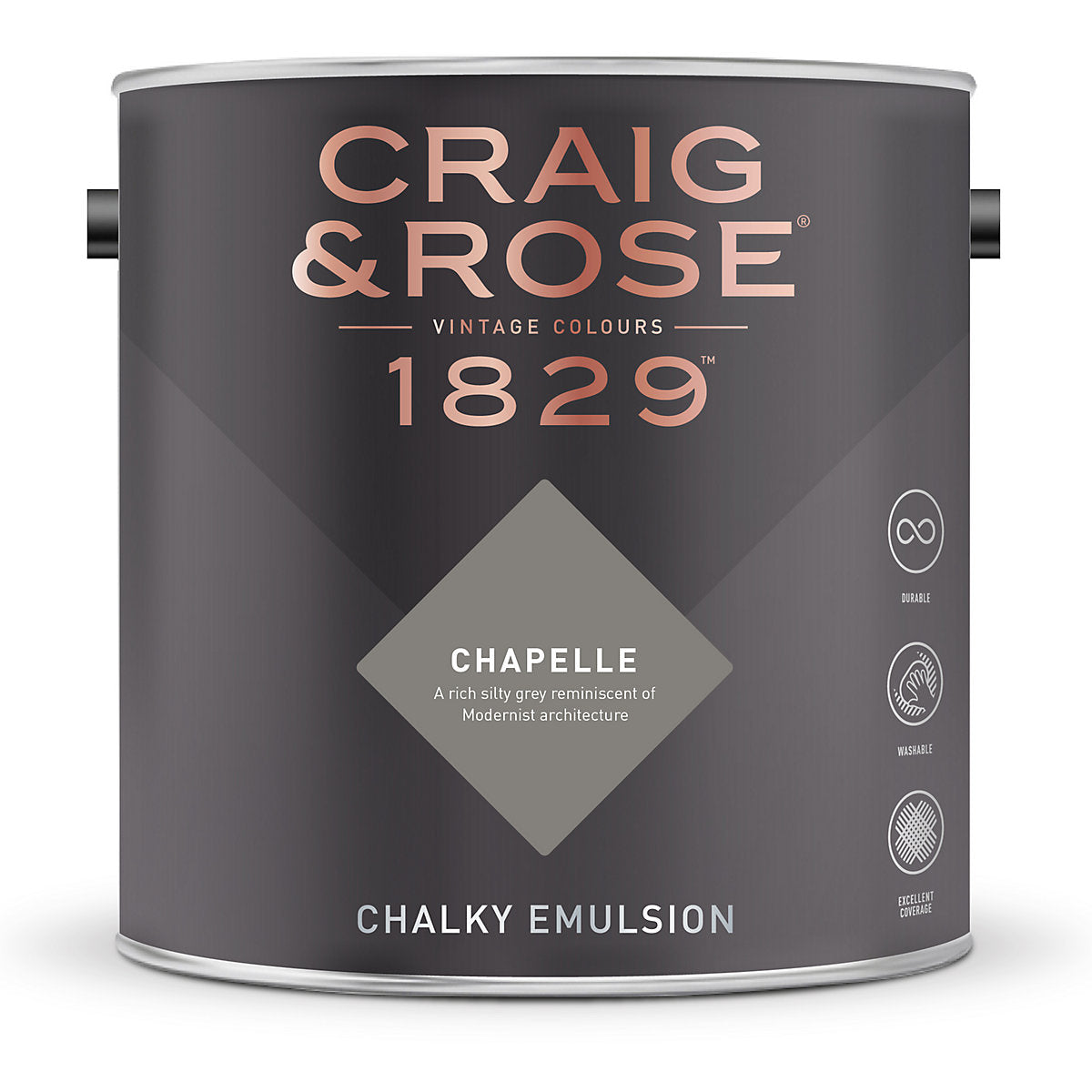 Craig & Rose 1829 Chapelle Chalky Emulsion paint, 2.5L