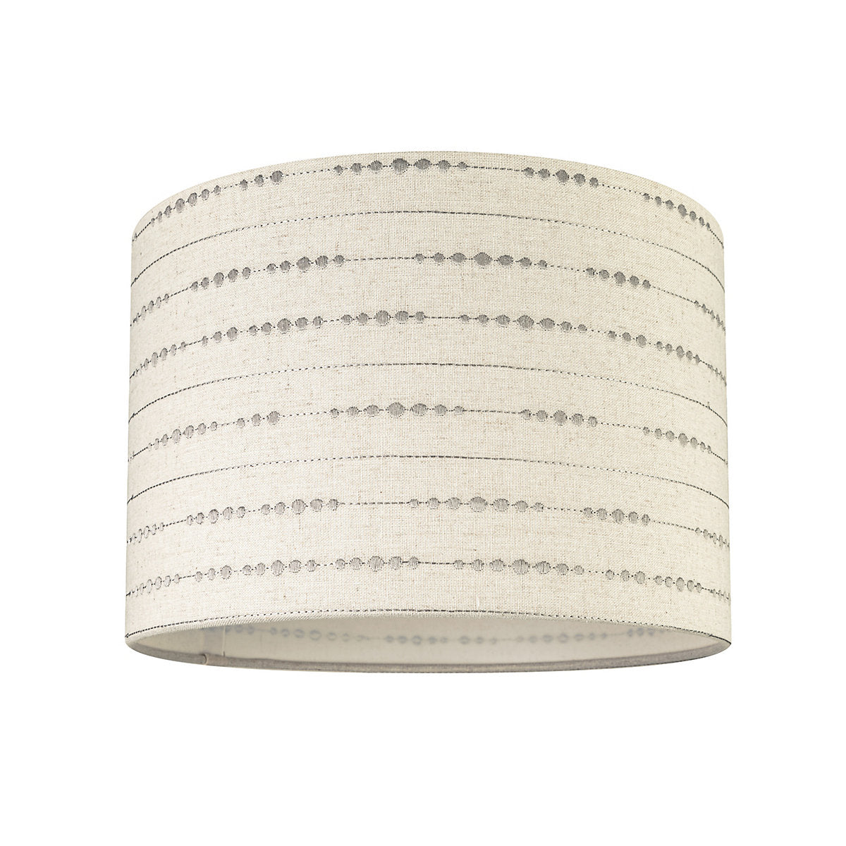 Cream Embroidered Drum Lamp shade (D)30cm