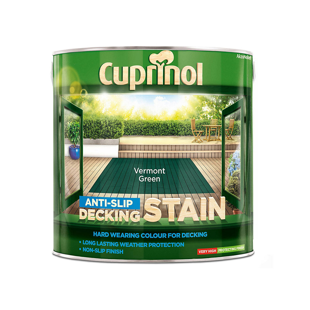 Cuprinol Vermont green Matt Decking Wood stain, 2.5L