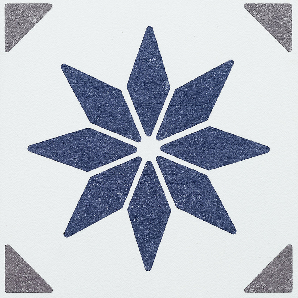 D-C-Fix Alia Blue & White Self-adhesive Tile, 0.14m²