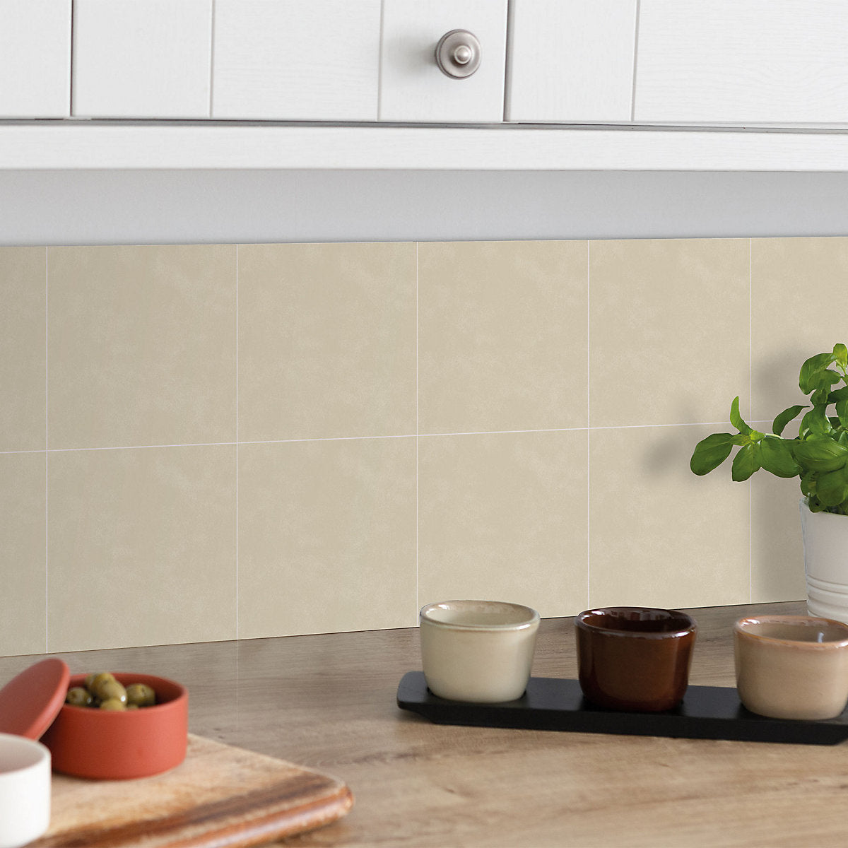 D-C-Fix Beige Self-adhesive Tile, 0.14m²