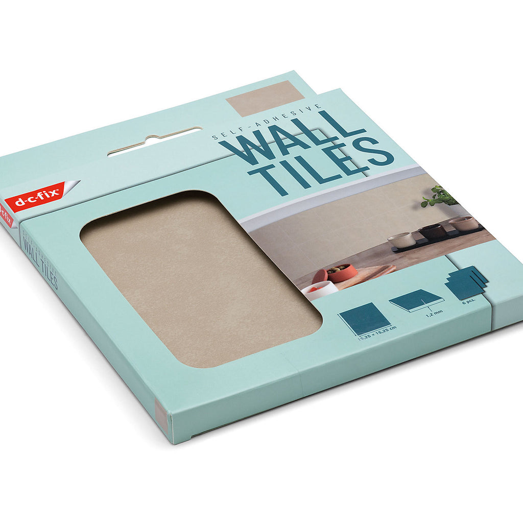D-C-Fix Beige Self-adhesive Tile, 0.14m²