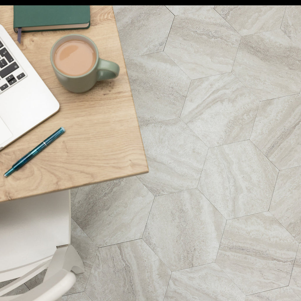 D-C-Fix Natural Travertine effect Self-adhesive Vinyl Tile, 0.6m²
