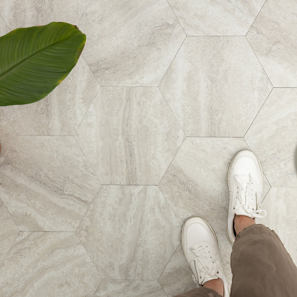 D-C-Fix Natural Travertine effect Self-adhesive Vinyl Tile, 0.6m²