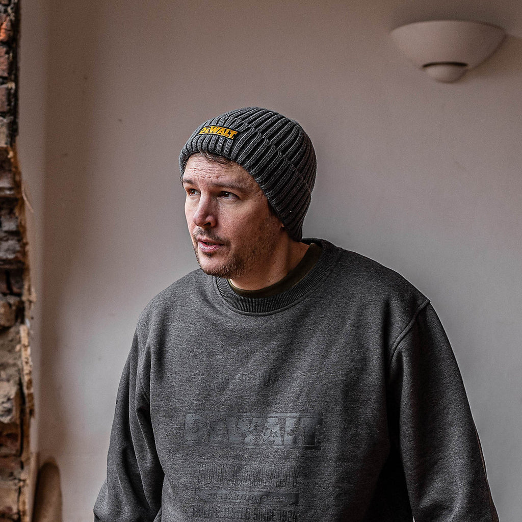 DeWalt Indianapolis Grey Knitted Winter beanie, One size