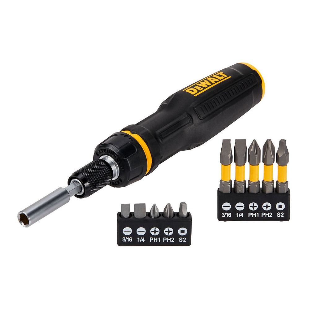 DeWalt Ratcheting screwdriver & bit set (11 piece)