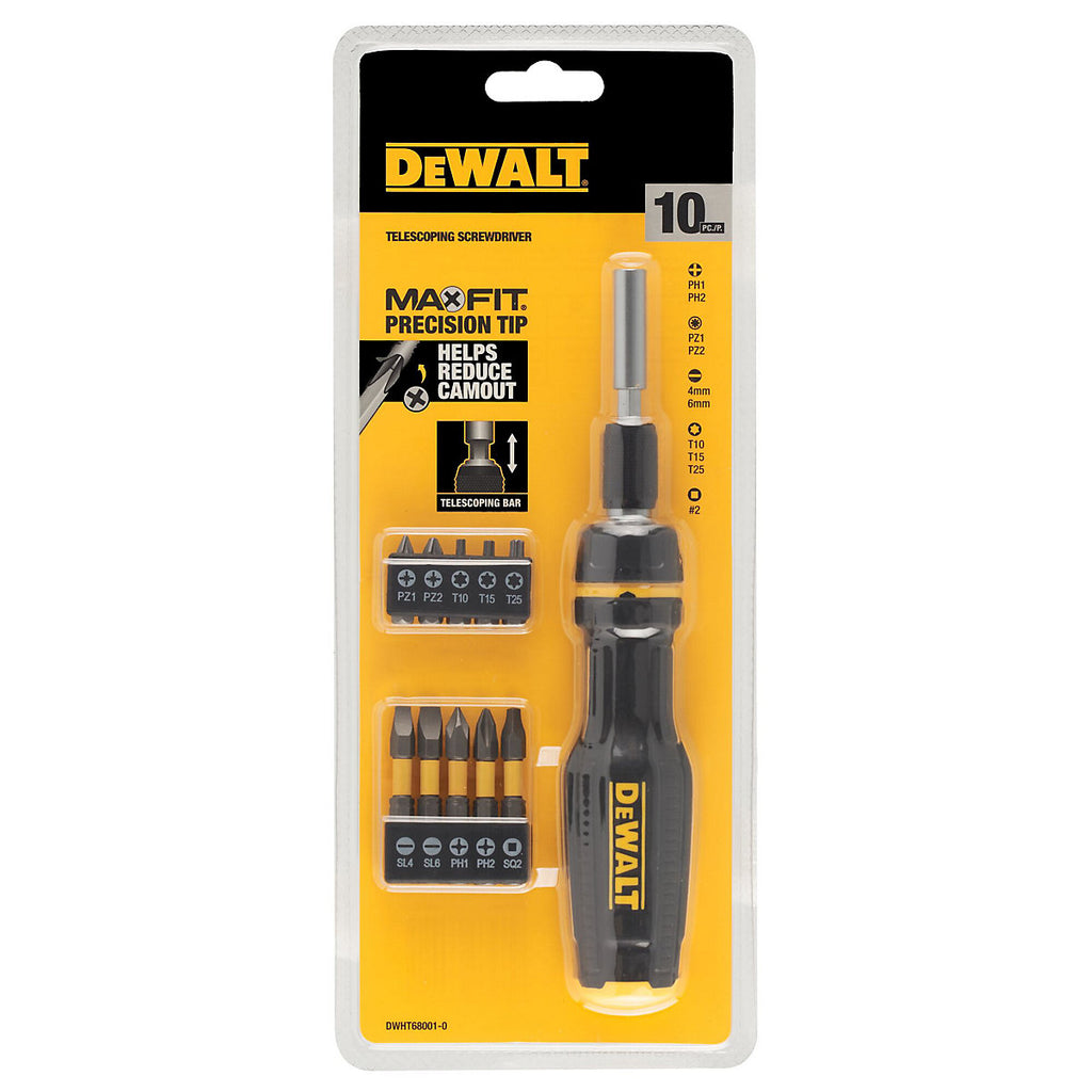 DeWalt Ratcheting screwdriver & bit set (11 piece)