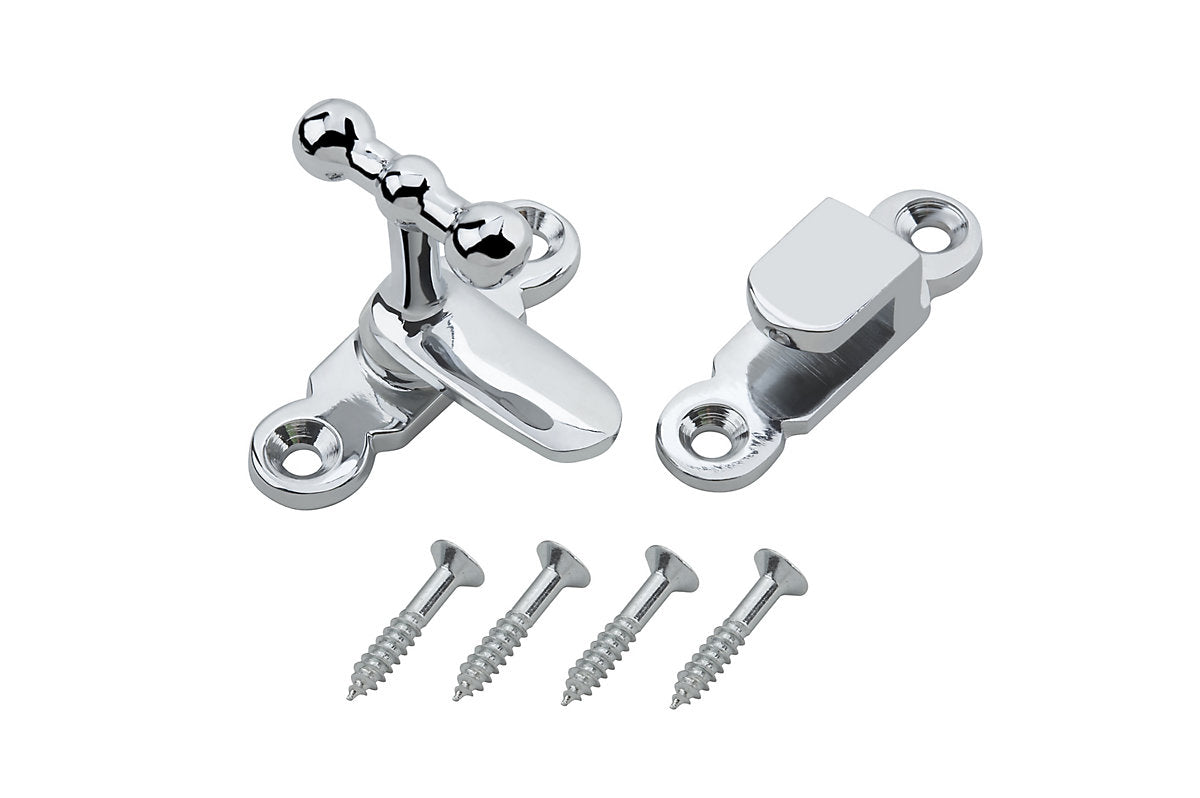 Diall Chrome-plated Showcase catch (L)41mm (W)27.5mm