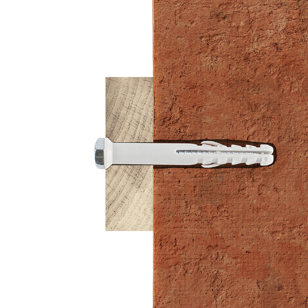 Diall Hex Frame fixing (Dia)10mm (L)140mm, Pack of 6