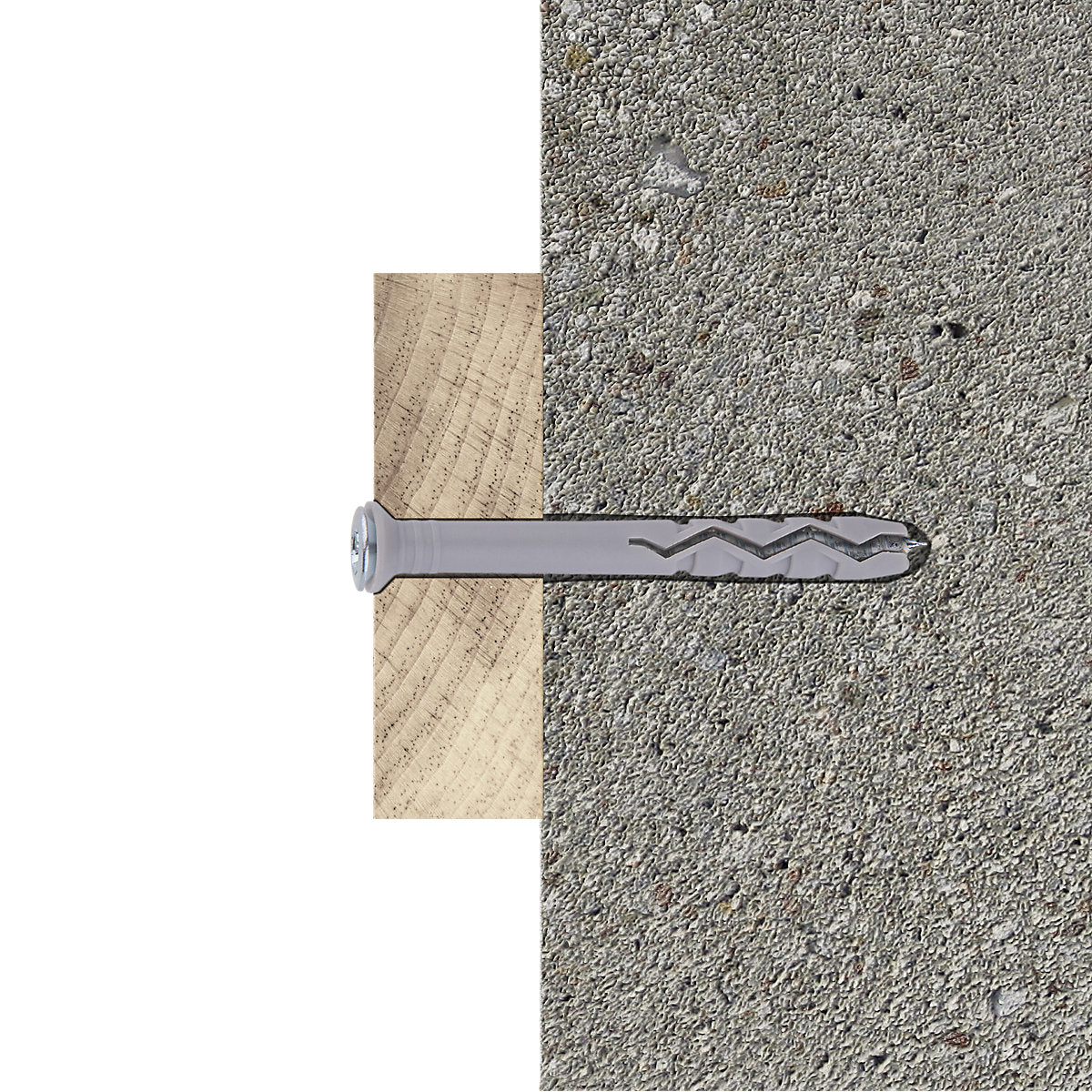 Diall PZ Countersunk Hammer fixing (Dia)6mm (L)40mm, Pack of 20