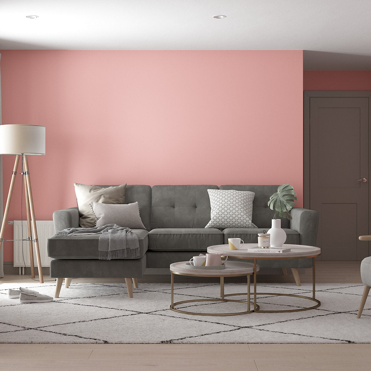 Dulux Boho Blush Matt Wall & ceiling Emulsion paint, 30ml Tester pot