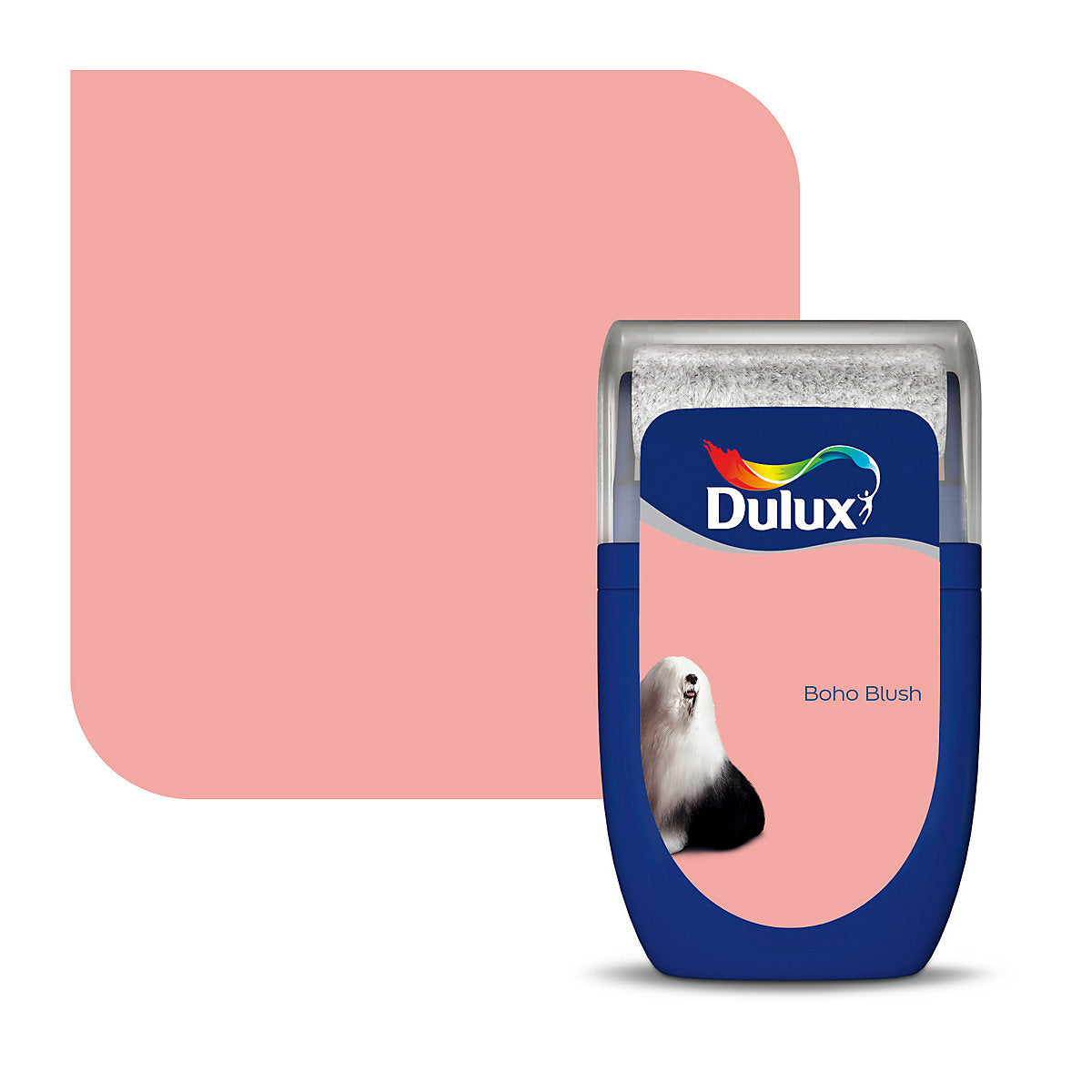 Dulux Boho Blush Matt Wall & ceiling Emulsion paint, 30ml Tester pot