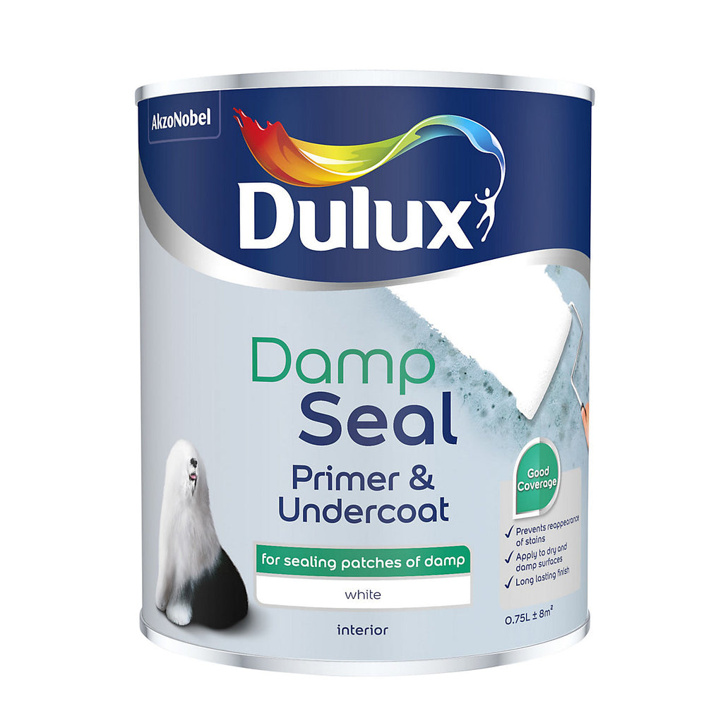 Dulux Damp Seal White Matt Wall & ceiling Primer & undercoat, 750ml