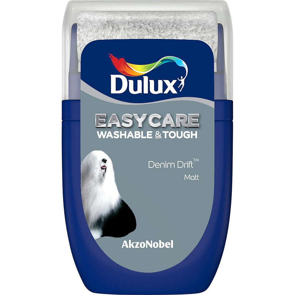 Dulux Easycare Washable & Tough Denim drift Matt Wall & ceiling Emulsion paint, 30ml Tester pot
