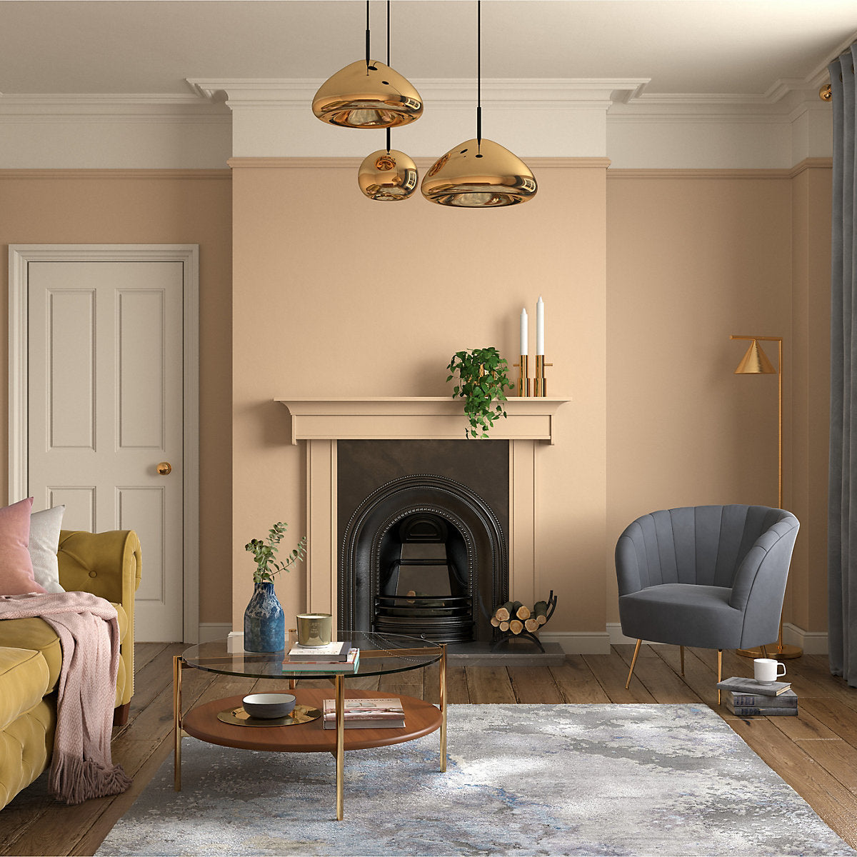 Dulux Heritage Buff Velvet matt Wall paint, 2.5L