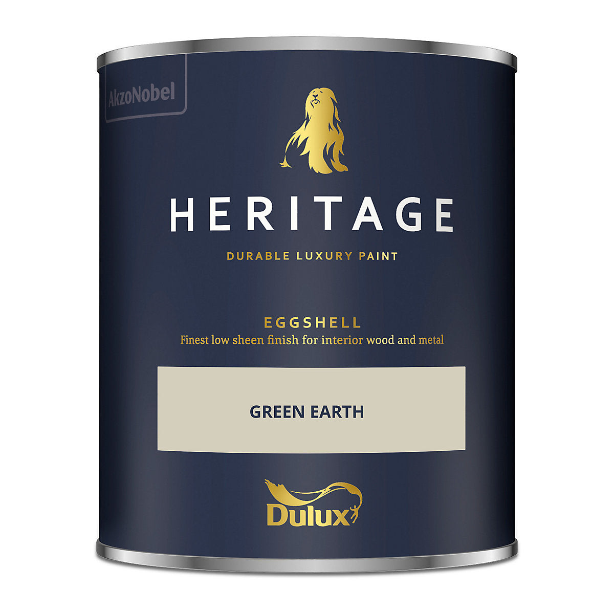 Dulux Heritage Green Earth Eggshell Interior Metal & wood paint, 750ml