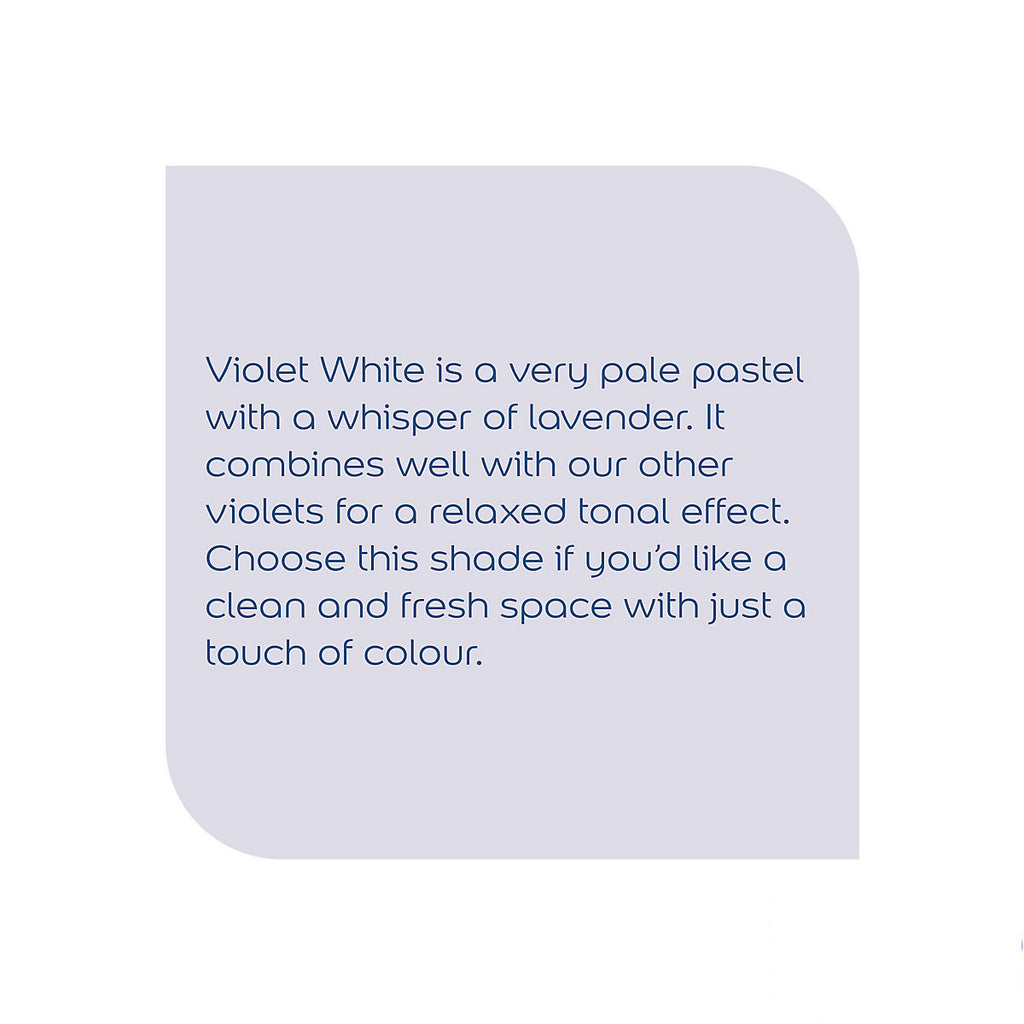 Dulux Natural hints Violet white Matt Emulsion paint, 2.5L