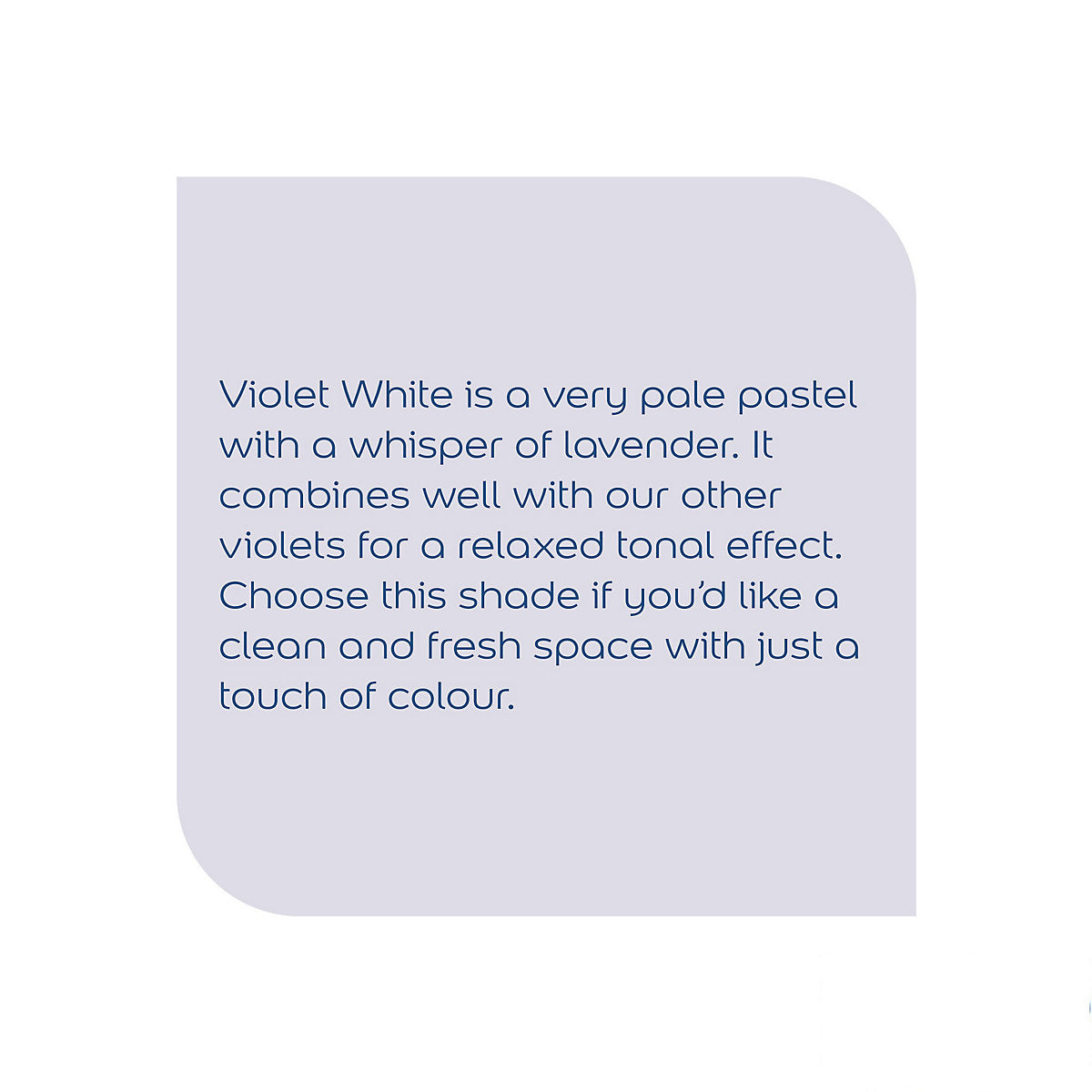 Dulux Natural hints Violet white Matt Emulsion paint, 2.5L