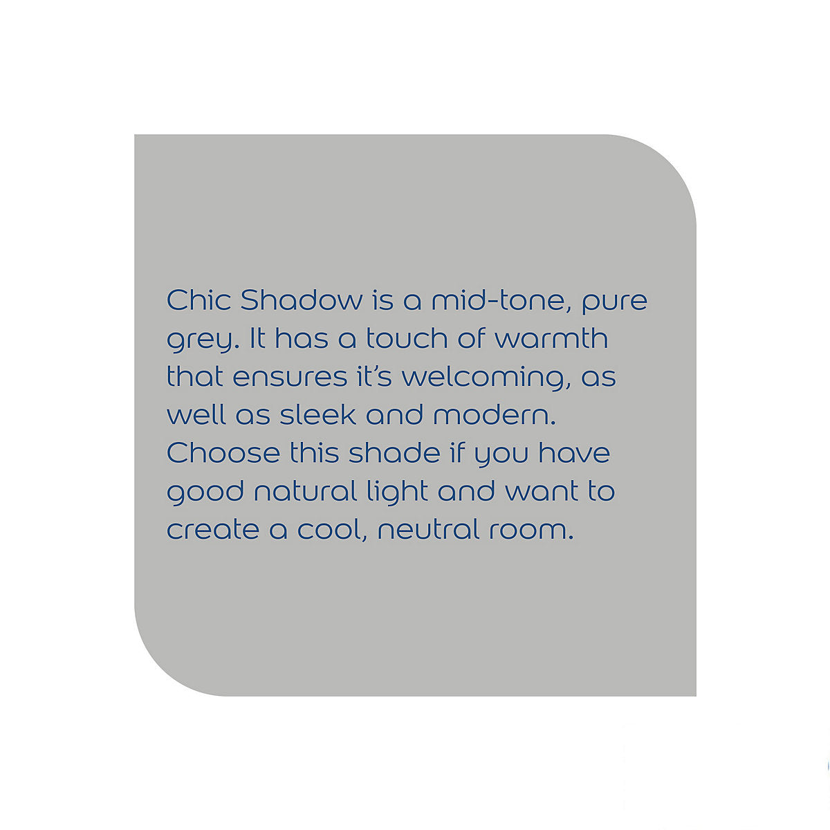 Dulux Standard Chic shadow Matt Wall & ceiling Emulsion paint, 30ml Tester pot