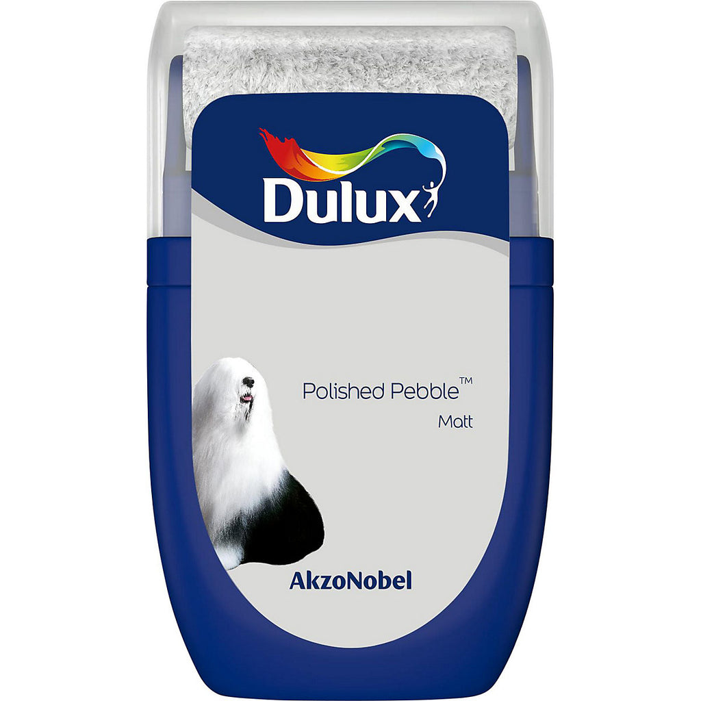 Dulux Standard Polished pebble Matt Wall & ceiling Emulsion paint, 30ml Tester pot