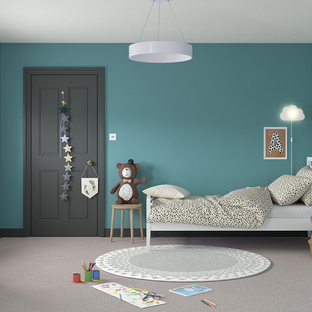 Dulux Teal Voyage Matt Wall & ceiling Emulsion paint, 2.5L