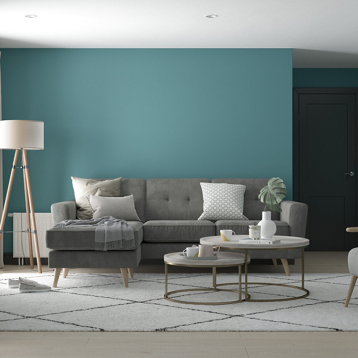 Dulux Teal Voyage Matt Wall & ceiling Emulsion paint, 2.5L
