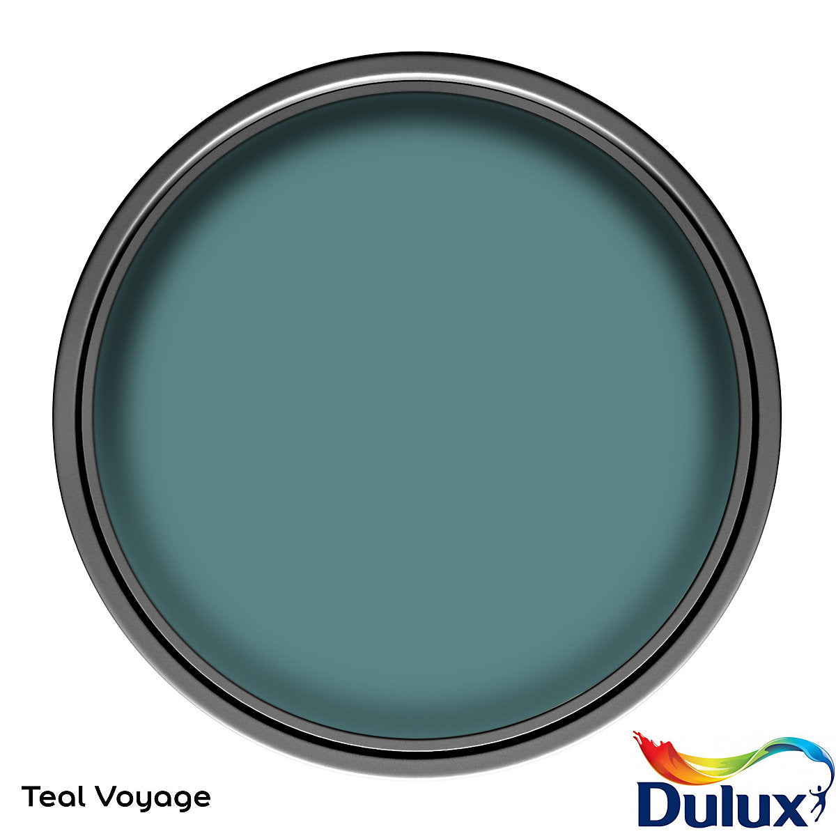 Dulux Teal Voyage Matt Wall & ceiling Emulsion paint, 2.5L