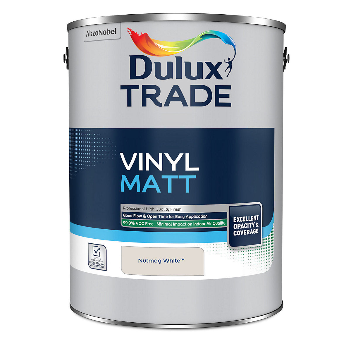 Dulux Trade Nutmeg White Velvet matt Wall paint, 5L