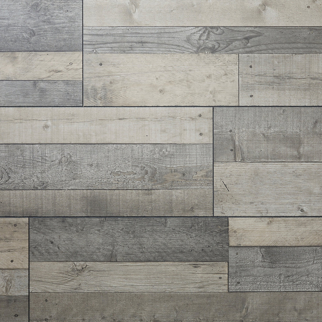 Dunwich Grey Gloss Oak effect Laminate Flooring Sample
