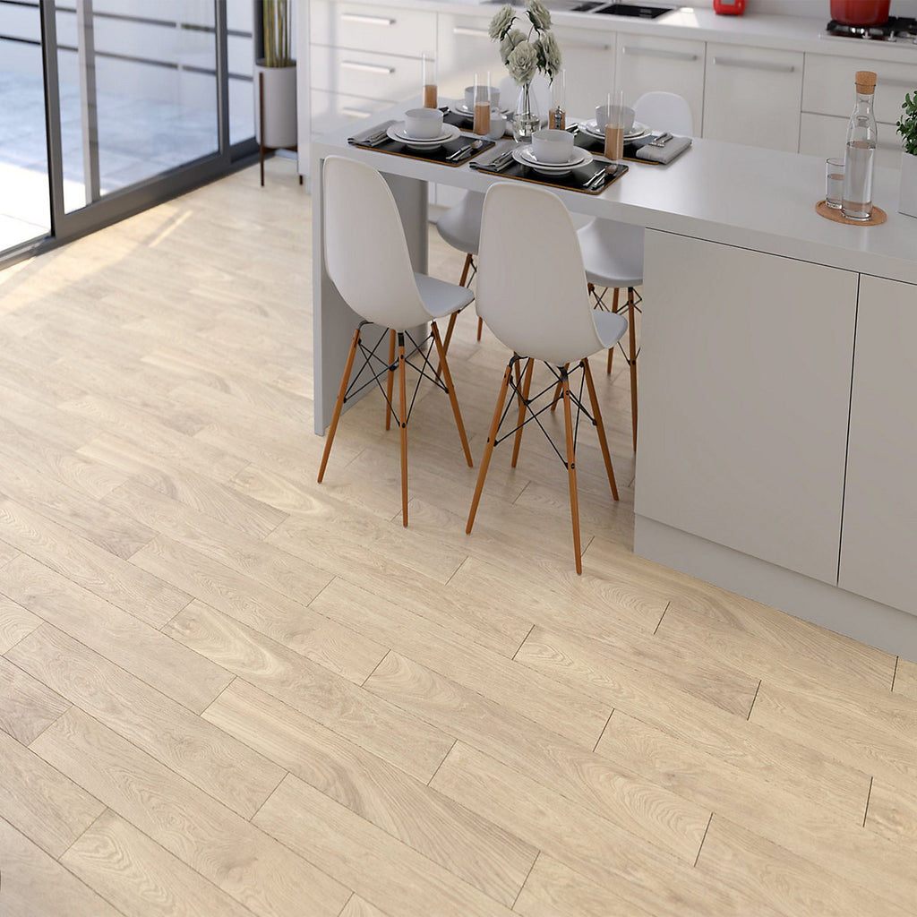 Duratile Designs Bonsai Beige Matt Wood effect Porcelain Indoor Wall & floor Tile Sample