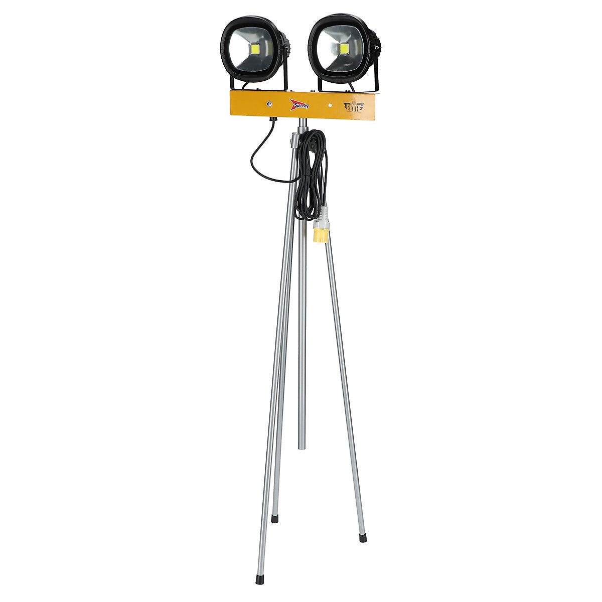 Electric Twin lamp LED Floodlight bundle (H)2.4m - Weekend hire
