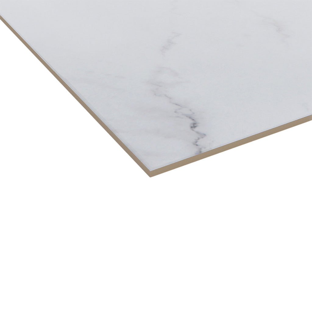 Elegance Marble White & grey Matt Marble effect Porcelain Indoor Wall & floor Tile, Pack of 3, (L)600mm (W)600mm