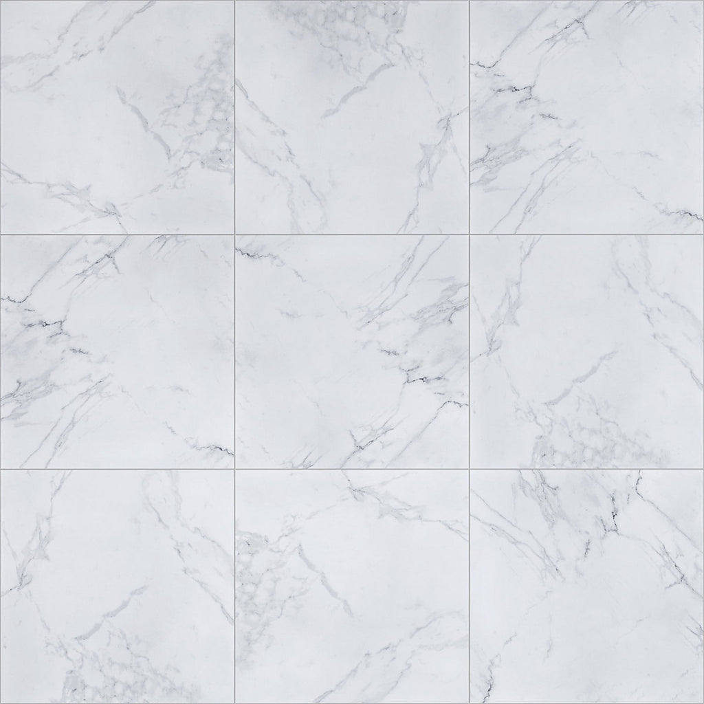 Elegance Marble White & grey Matt Marble effect Porcelain Indoor Wall & floor Tile Sample