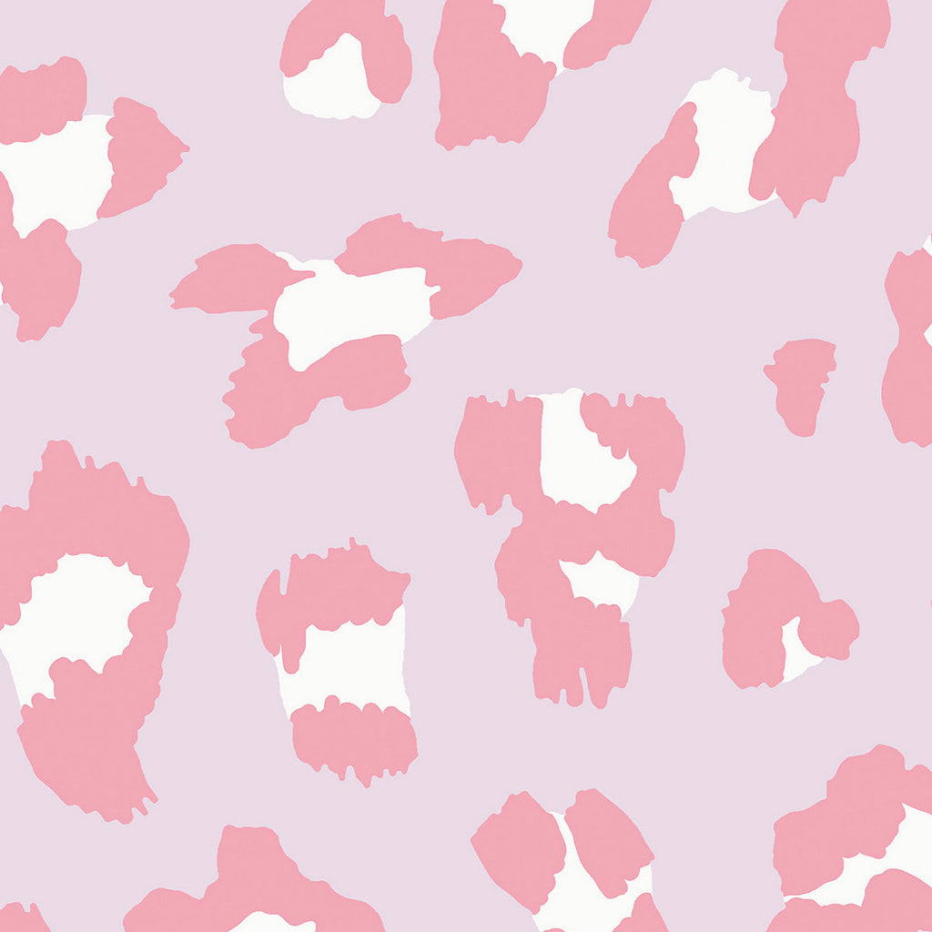 Envy Big Cat Candyfloss Animal Print Smooth Wallpaper Sample