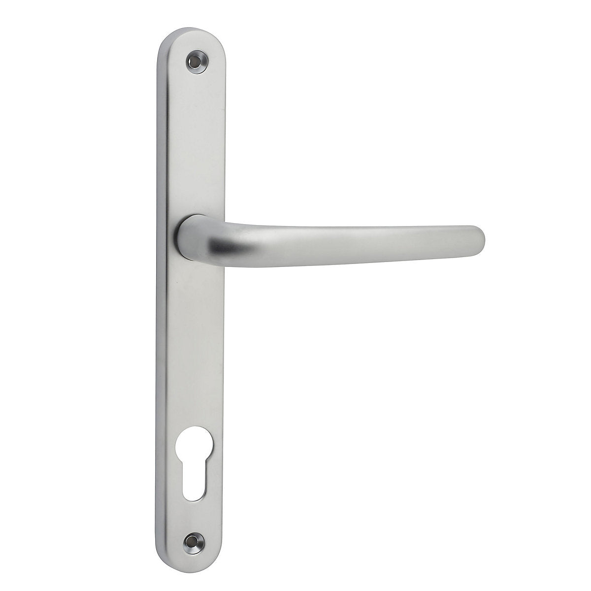 ERA Chrome effect Zinc alloy Round Door handle Inline (L)241mm (D)64mm