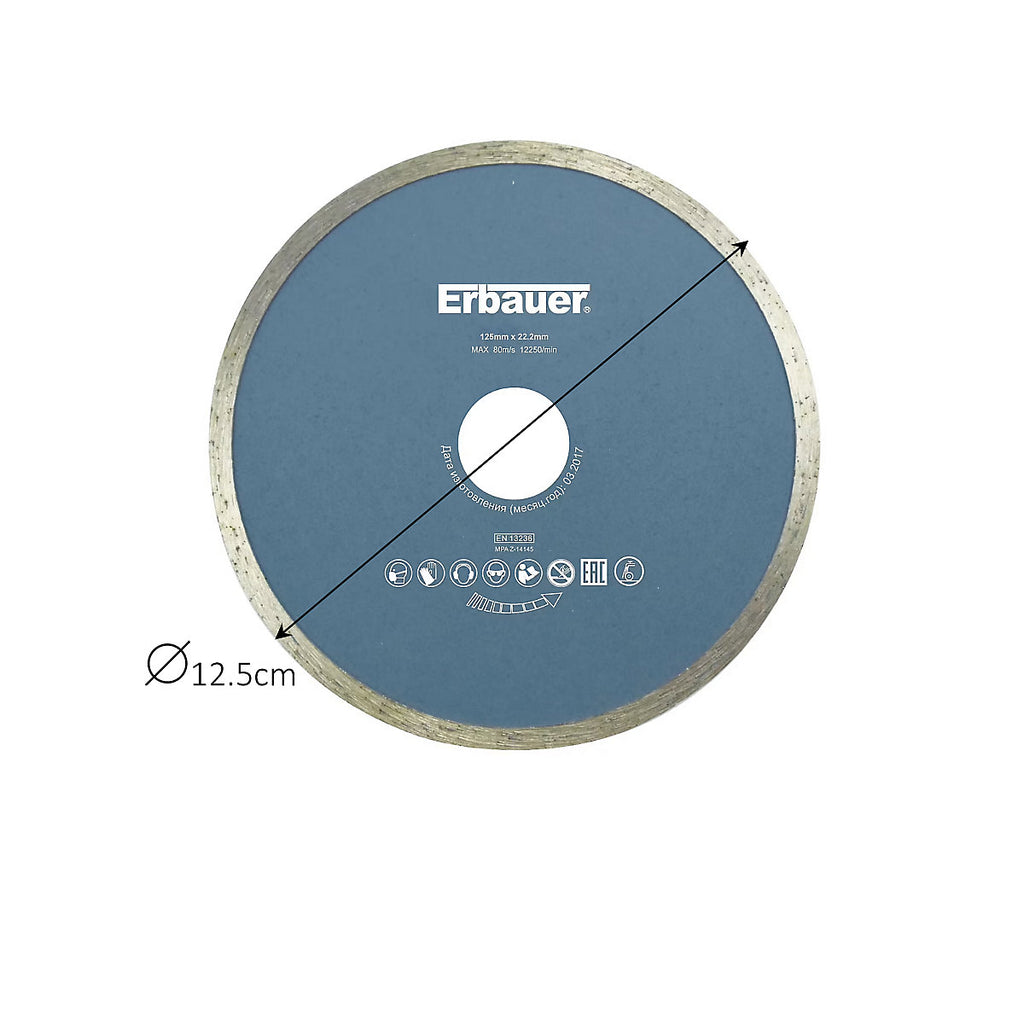 Erbauer 125mm x 22.2mm Tile Diamond blade