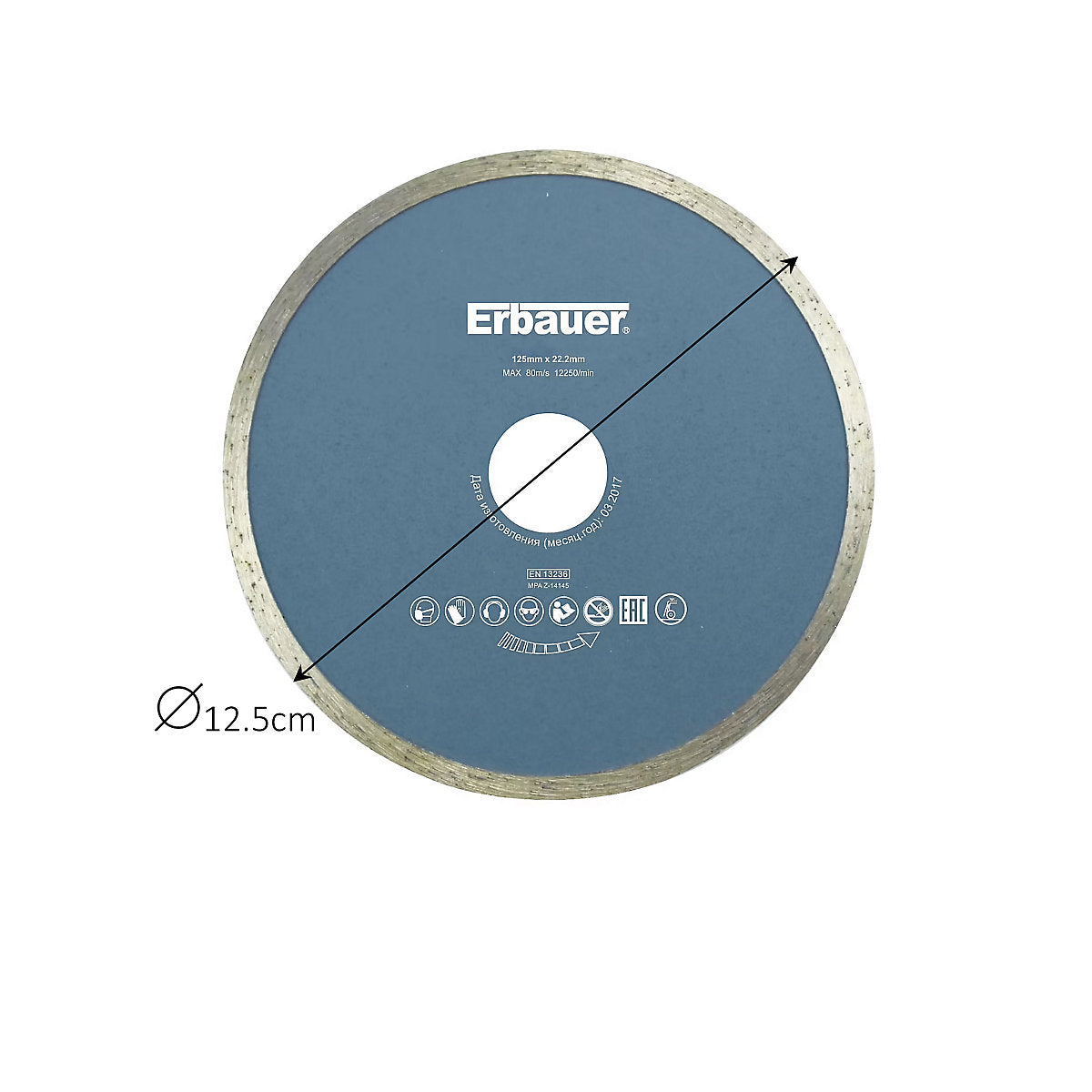 Erbauer 125mm x 22.2mm Tile Diamond blade